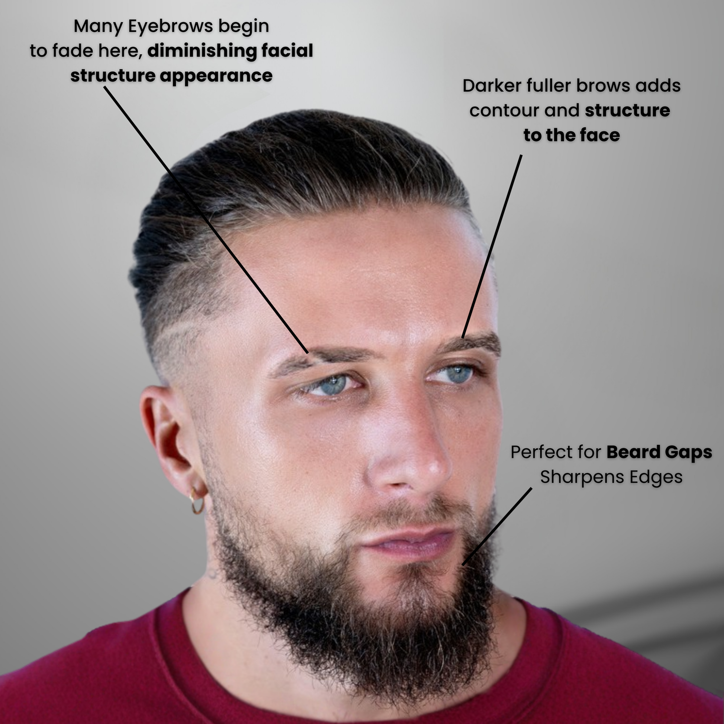The Men Pen | Eyebrow, Beard and Hair Filler | Waterproof, Long Lasting, Sweat Proof