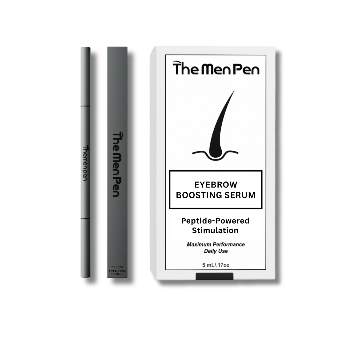 The Men Pen Eyebrow Boosting Kit | Eyebrow, Beard and Hair Filler | Waterproof, Long Lasting, Sweat Proof