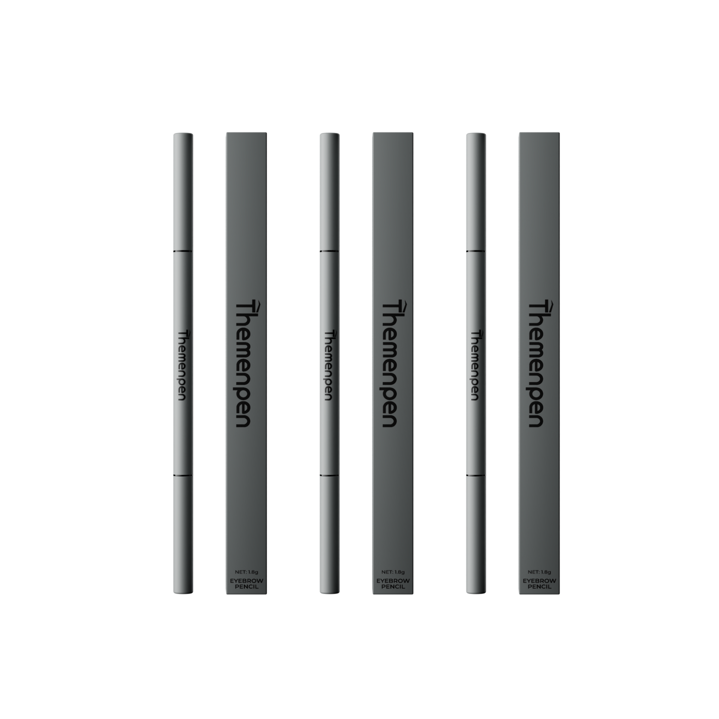 The Men Pen Complete Eyebrow + Hydrating Grooming Kit for Men | Scissors, Hydrating Caffeine Roller, Tweezers, Razors & 3 Eyebrow Filler Pens for Shaping | Trimming & Defining Brows