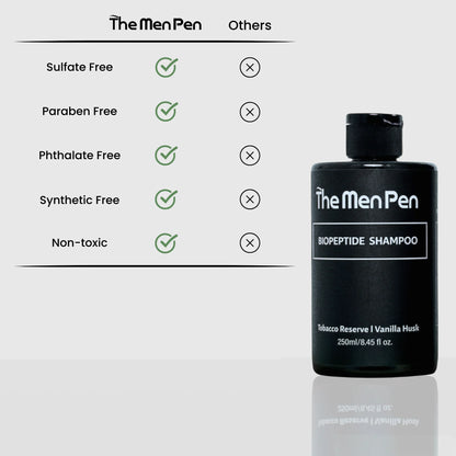 The Men Pen Peptide Powered Hair Care | Tobacco Reserve & Vanilla Husk