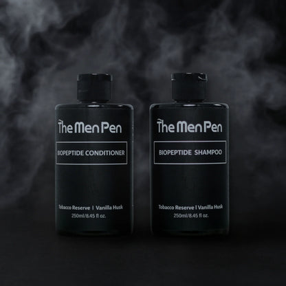 The Men Pen Peptide Powered Hair Care | Tobacco Reserve & Vanilla Husk