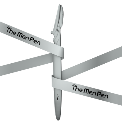 The Men Pen 3-Pack + 4 Razor Precision Grooming Kit for Men | Natural Finish, Waterproof, Long-Lasting, Sweatproof