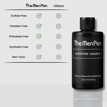 The Men Pen Peptide Powered Hair Care | Reserve & Vanilla Husk