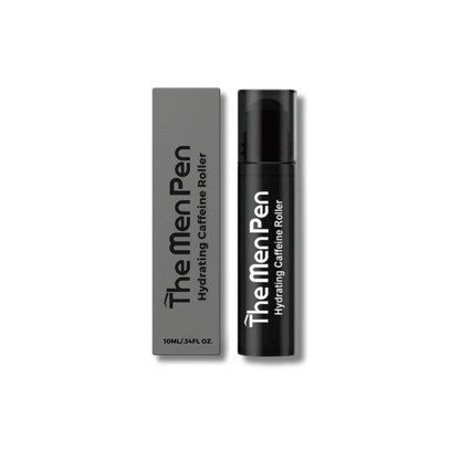 The Men Pen Eye Revival Duo | Caffeine Roller + Peptide Eye Patches | Puffiness, Dark Circle, and Tired Eye Treatment