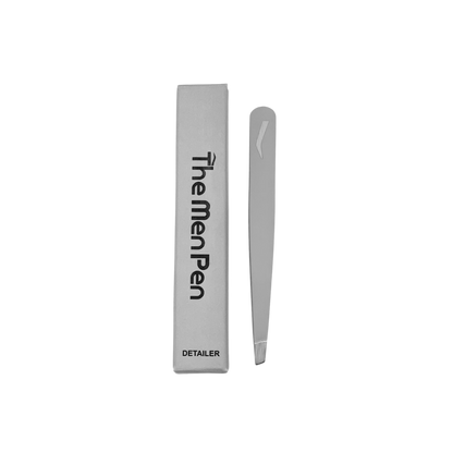 The Men Pen Complete Eyebrow + Hydrating Grooming Kit for Men | Scissors, Hydrating Caffeine Roller, Tweezers, Razors & 3 Eyebrow Filler Pens for Shaping | Trimming & Defining Brows