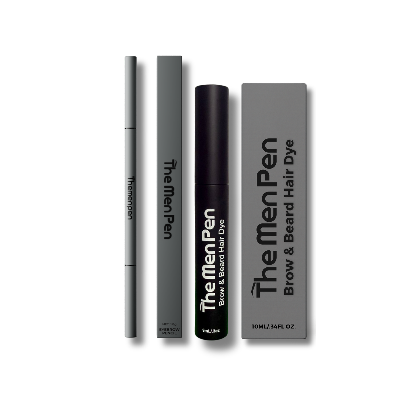 The Men Pen Eyebrow & Beard Dye  | Natural Long-Lasting Touch-Up Color for Hair
