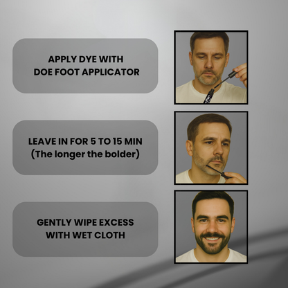 The Men Pen Eyebrow & Beard Dye  | Natural Long-Lasting Touch-Up Color for Hair