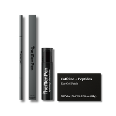The Men Pen Eye Kit | The Men Pen + Caffeine Roller + Peptide Eye Patches | Puffiness, Dark Circle, and Tired Eye Treatment