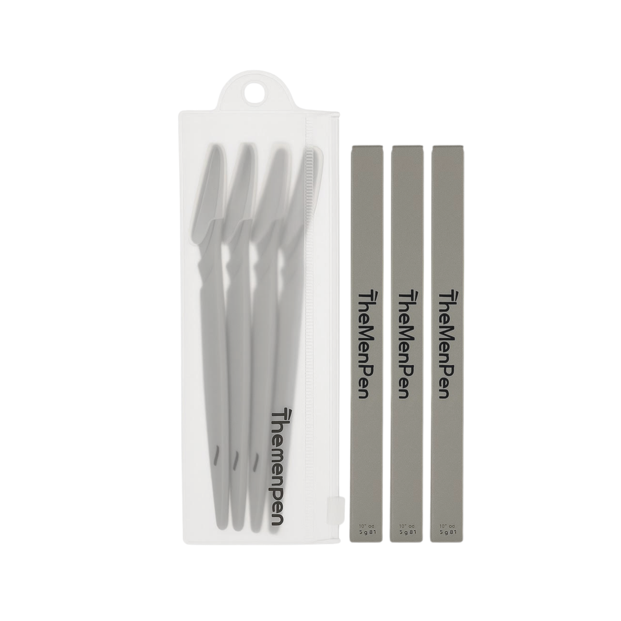 50% Discount | 3 Pack of The Men Pen + 4 Razors | Eyebrow Beard and Ha ...