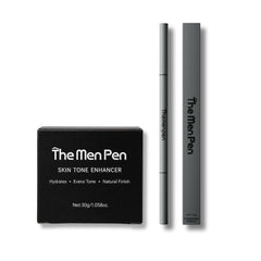 The Men Pen Combo | Hair Filler Pen + Skin Tone Enhancer | Fix Patchy Brows, Erase Redness & Dark Circles
